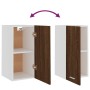 Armario colgante madera ingeniería marrón roble 29,5x31x60cm de vidaXL, Armarios de cocina - Ref: Foro24-826622, Precio: 34,7...