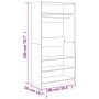 Armario de madera contrachapada gris Sonoma 100x50x200 cm de vidaXL, Armarios roperos - Ref: Foro24-826615, Precio: 187,67 €,...