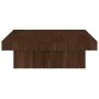 Mesa de centro de madera contrachapada roble marrón 90x90x28 cm de vidaXL, Mesas de centro - Ref: Foro24-826637, Precio: 81,7...