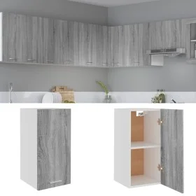 Armario colgante madera ingeniería gris sonoma 29,5x31x60 cm de vidaXL, Armarios de cocina - Ref: Foro24-826621, Precio: 40,7...