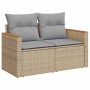 Conjunto de sofás de jardín 8 pcs Beige ratán sintético en Sofás de exterior | Comprar online en Foru.es