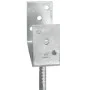 Fence anchors 6 pcs silver galvanized steel 9x6x30 cm by vidaXL, Spikes for anchoring in the ground - Ref: Foro24-145316, Pri...