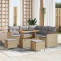 Conjunto de sofás de jardín 8 pcs Beige ratán sintético en Sofás de exterior | Comprar online en Foru.es