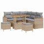 Conjunto de sofás de jardín 8 pcs Beige ratán sintético en Sofás de exterior | Comprar online en Foru.es