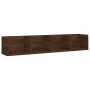 Estante de pared para CD madera color roble marrón 100x18x18 cm de vidaXL, Estantes y estanterías - Ref: Foro24-826619, Preci...