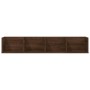 Estante de pared para CD madera color roble marrón 100x18x18 cm de vidaXL, Estantes y estanterías - Ref: Foro24-826619, Preci...
