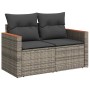 Conjunto de sofás de jardín 13 pcs Gris ratán sintético en Sofás de exterior | Comprar online en Foru.es