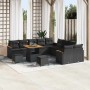 Conjunto de sofás de jardín 13 pcs Negro ratán sintético en Sofás de exterior | Comprar online en Foru.es
