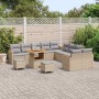 Conjunto de sofás de jardín 13 pcs Beige ratán sintético en Sofás de exterior | Comprar online en Foru.es