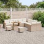Conjunto de sofás de jardín 13 pcs Beige ratán sintético en Sofás de exterior | Comprar online en Foru.es