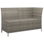Set de muebles de jardín 4 pzas y cojines ratán sintético gris de vidaXL, Conjuntos de jardín - Ref: Foro24-319691, Precio: 3...