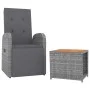 Juego muebles jardín 2 pzas madera acacia ratán sintético gris de vidaXL, Conjuntos de jardín - Ref: Foro24-3157657, Precio: ...