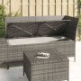 Set de muebles de jardín 3 pzas y cojines ratán sintético gris de vidaXL, Conjuntos de jardín - Ref: Foro24-319693, Precio: 3...