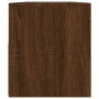 Mueble de TV con luces LED roble marrón 90x35x40 cm de vidaXL, Muebles TV - Ref: Foro24-822723, Precio: 57,51 €, Descuento: %