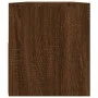 TV stand with LED lights in brown oak, 90x35x40 cm by vidaXL, TV Furniture - Ref: Foro24-822723, Price: 56,88 €, Discount: %