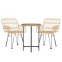 Juego de comedor de jardín 3 piezas ratán sintético de vidaXL, Conjuntos de jardín - Ref: Foro24-3157833, Precio: 180,41 €, D...