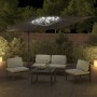 Sombrilla voladiza con LED gris antracita 400x300 cm de vidaXL, Sombrillas - Ref: Foro24-319929, Precio: 255,47 €, Descuento: %