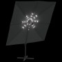 Sombrilla voladiza con LED gris antracita 400x300 cm de vidaXL, Sombrillas - Ref: Foro24-319929, Precio: 255,47 €, Descuento: %