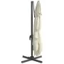Sombrilla voladiza con LED blanco arena 400x300 cm de vidaXL, Sombrillas - Ref: Foro24-319927, Precio: 307,39 €, Descuento: %