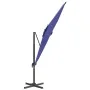 Sombrilla voladiza con LEDs azul azure 400x300 cm de vidaXL, Sombrillas - Ref: Foro24-319932, Precio: 276,49 €, Descuento: %