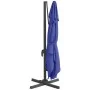 Sombrilla voladiza con LEDs azul azure 400x300 cm de vidaXL, Sombrillas - Ref: Foro24-319932, Precio: 276,49 €, Descuento: %