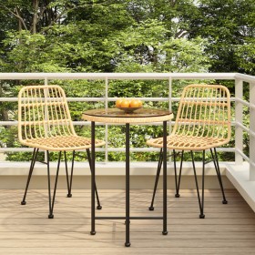 Juego de comedor de jardín 3 piezas ratán sintético de vidaXL, Conjuntos de jardín - Ref: Foro24-3157835, Precio: 188,82 €, D...