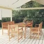 Juego de comedor para jardín 5 piezas madera maciza de teca by vidaXL, Garden sets - Ref: Foro24-3157173, Price: 1,00 €, Disc...