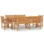 Juego de comedor para jardín 5 piezas madera maciza de teca by vidaXL, Garden sets - Ref: Foro24-3157173, Price: 1,00 €, Disc...