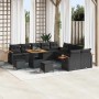 Conjunto de sofá de jardín con cojín 13 pcs Negro en Sofás de exterior | Comprar online en Foru.es