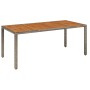 Set comedor jardín 7 pzas y cojines ratán sintético gris de vidaXL, Conjuntos de jardín - Ref: Foro24-3185042, Precio: 931,47...