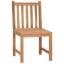 Juego de comedor para jardín 5 piezas madera maciza de teca de vidaXL, Conjuntos de jardín - Ref: Foro24-3157155, Precio: 805...