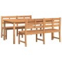 Juego de comedor para jardín 3 pzas madera maciza de teca de vidaXL, Conjuntos de jardín - Ref: Foro24-3157199, Precio: 684,9...
