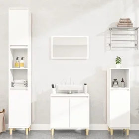3-teiliges Badezimmermöbelset aus weißem Sperrholz von vidaXL, Badezimmermöbel - Ref: Foro24-3185581, Preis: 178,06 €, Rabatt: %