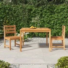 Juego de comedor para jardín 3 pzas madera maciza de teca de vidaXL, Conjuntos de jardín - Ref: Foro24-3157179, Precio: 410,7...