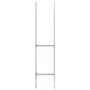 Fence anchors 6 pcs silver galvanized steel 12x6x60 cm by vidaXL, Spikes for anchoring in the ground - Ref: Foro24-145306, Pr...