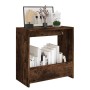 Mesa auxiliar madera contrachapada roble ahumado 50x26x50 cm de vidaXL, Mesas auxiliares - Ref: Foro24-826629, Precio: 38,48 ...
