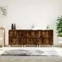 Aparadores 3 uds madera contrachapada roble ahumado 60x35x70 cm de vidaXL, Aparadores - Ref: Foro24-3185772, Precio: 168,72 €...
