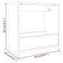 Mesa auxiliar madera contrachapada roble ahumado 50x26x50 cm de vidaXL, Mesas auxiliares - Ref: Foro24-826629, Precio: 38,48 ...