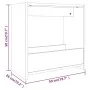 Mesa auxiliar madera contrachapada roble ahumado 50x26x50 cm de vidaXL, Mesas auxiliares - Ref: Foro24-826629, Precio: 30,43 ...