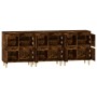 Aparadores 3 uds madera contrachapada roble ahumado 60x35x70 cm de vidaXL, Aparadores - Ref: Foro24-3185772, Precio: 170,74 €...