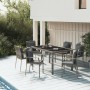 Set comedor jardín 7 pzas y cojines ratán sintético gris de vidaXL, Conjuntos de jardín - Ref: Foro24-3157960, Precio: 493,90...