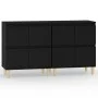 Aparadores 2 uds madera contrachapada negro 60x35x70 cm de vidaXL, Aparadores - Ref: Foro24-3185752, Precio: 144,40 €, Descue...