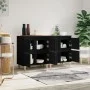 Aparadores 2 uds madera contrachapada negro 60x35x70 cm de vidaXL, Aparadores - Ref: Foro24-3185752, Precio: 144,40 €, Descue...