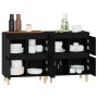 Aparadores 2 uds madera contrachapada negro 60x35x70 cm de vidaXL, Aparadores - Ref: Foro24-3185752, Precio: 146,62 €, Descue...