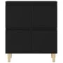 Aparadores 2 uds madera contrachapada negro 60x35x70 cm de vidaXL, Aparadores - Ref: Foro24-3185752, Precio: 144,40 €, Descue...