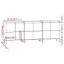 Aparadores 3 uds madera contrachapada gris hormigón 60x35x70 cm de vidaXL, Aparadores - Ref: Foro24-3185779, Precio: 201,43 €...