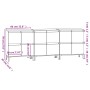 Aparadores 3 uds madera contrachapada gris hormigón 60x35x70 cm de vidaXL, Aparadores - Ref: Foro24-3185779, Precio: 204,26 €...