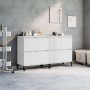 Aparadores 2 uds madera contrachapada blanco 60x35x70 cm de vidaXL, Aparadores - Ref: Foro24-3185759, Precio: 127,22 €, Descu...