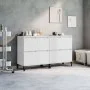 Aparadores 2 uds madera contrachapada blanco 60x35x70 cm de vidaXL, Aparadores - Ref: Foro24-3185759, Precio: 125,37 €, Descu...
