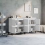 Aparadores 2 uds madera contrachapada blanco 60x35x70 cm de vidaXL, Aparadores - Ref: Foro24-3185759, Precio: 127,22 €, Descu...